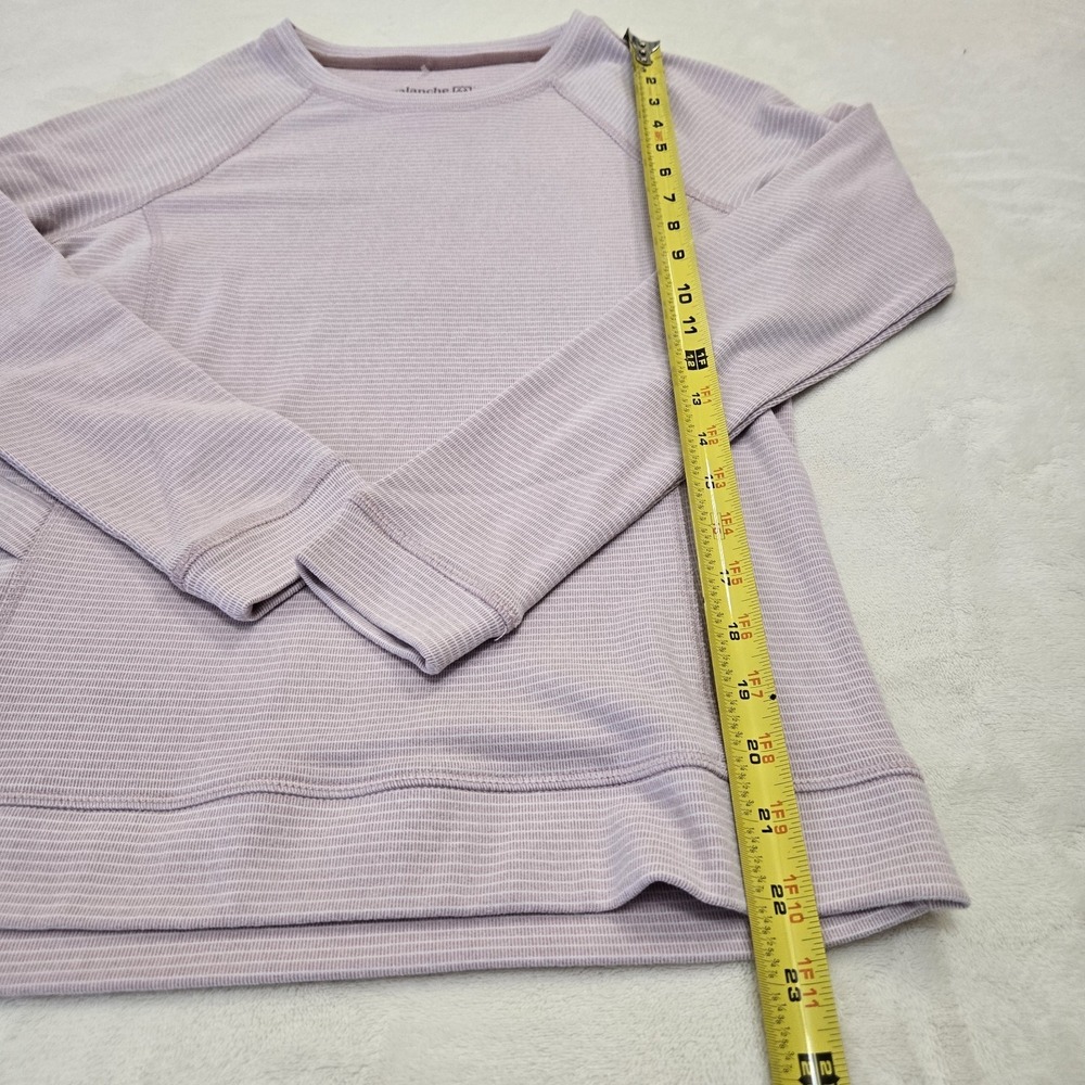 Avalanche Outdoor Supply Womens Pink Striped Crew Neck Outer Gear Soft Cozy XS - Picture 2 of 10